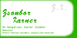 zsombor karner business card